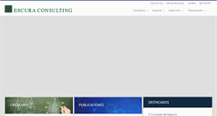 Desktop Screenshot of escuraconsulting.com
